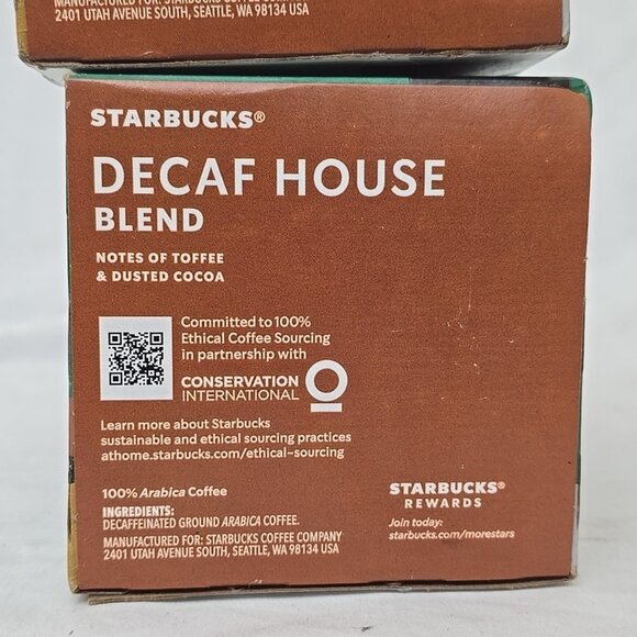 Starbucks Decaf House Blend 20 COUNT Medium Roast Keurig K-Cup Coffee Pods 4.2oz - Picture 6 of 8